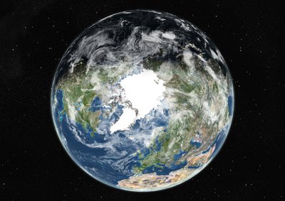 Globe Centered on the North Pole by Unknown